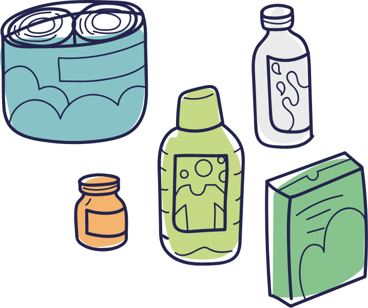 otley foodbank food illustration